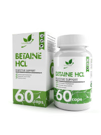NATURALSUPP Betain HCL Бетаин Гидрохлорид 600 мг (60 капсул)